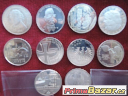 mince 10 euro, katalogy na mince, sady mincí ap.