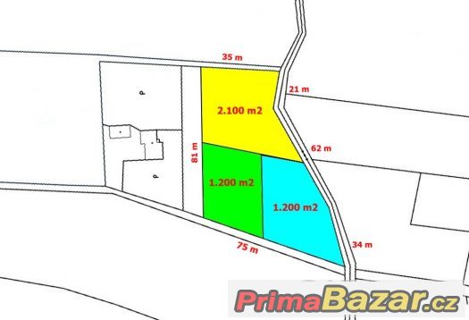 Prodej stavební pozemek, 4.500 m2, Pazderna