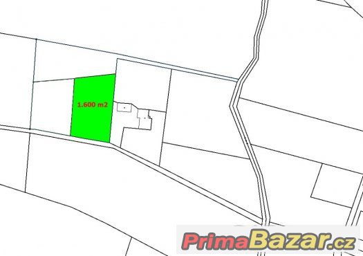 Prodej Stavební pozemek, 1.600 m2, Pazderna