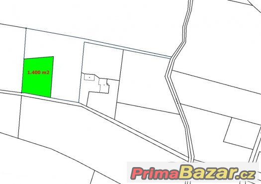 Prodej Stavební pozemek, 1.400 m2, Pazderna