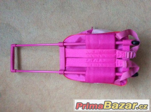 Barbie Mattel růžová taška skolečkama