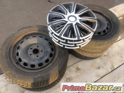 Zimní pneu 205/55 R16 rozteč plech 5x112 VW,Škoda,Seat