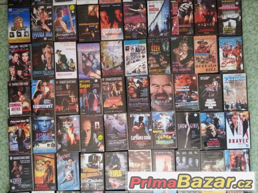 VHS videokazety 187 kusů