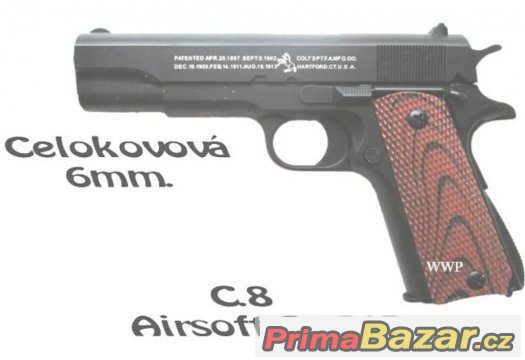 Airsoft zbraň C-8 COLT celokovová Manuální