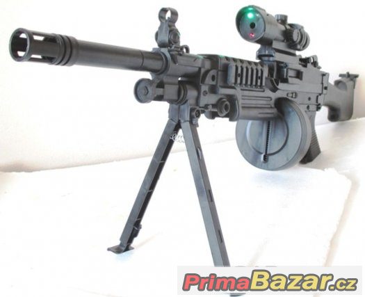 Airsoft kulomet  Typ M.168 A  Manuál . materiál: pevný plast