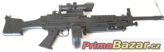 Airsoft kulomet  Typ M.168 A  Manuál . materiál: pevný plast