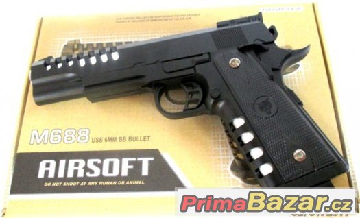 Airsoft zbraň  COLT Typ M-688  Celokovová – Manuální + 1-DVD