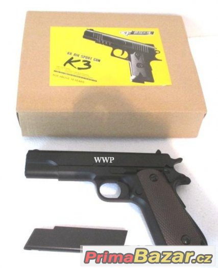 Airsoft zbraň   COLT Typ K-3, celokovová Manuální + 1-DVD  d