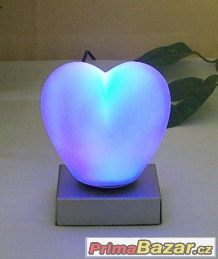 Sv.Valentin - dárek - svítící srdce - noční svítidlo