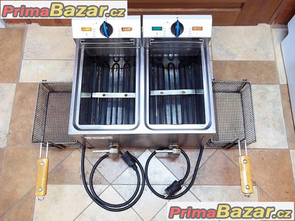 GASTRO PROFI fritéza dvojitá ELFRAMO s vypouštěním GASTRO PROFI fritéza dvojitá ELFRAMO s vypouštěním