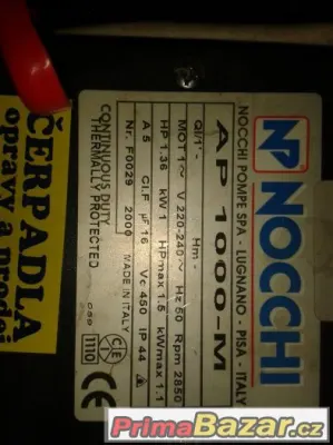 čerpadlo nocchi AP 1000-M ejektorové