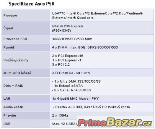 asus p5k