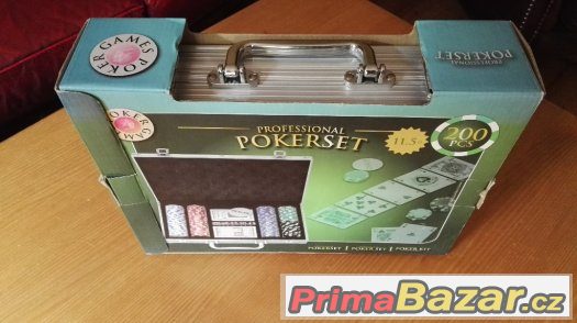 Prodám poker set NOVÝ  Krásný kufřík.