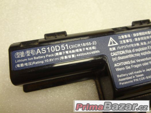 ACER Packard Bell baterie AS10D51 4400 mAh 48Wh