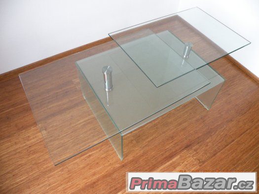 Designový konferenční stolek - skleněný