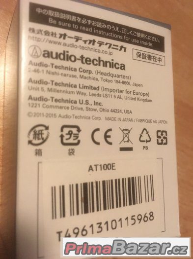 Gramofonova prenoska Audio Technica AT 100E