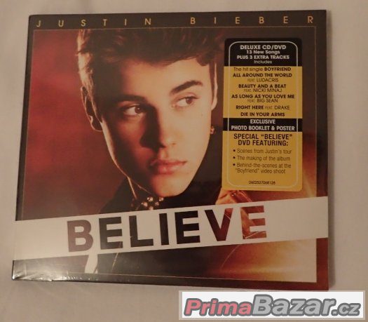 Prodám CD/DVD Deluxe Edition JUSTIN BIEBER - Believe