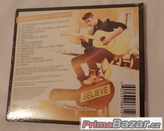 Prodám CD/DVD Deluxe Edition JUSTIN BIEBER - Believe