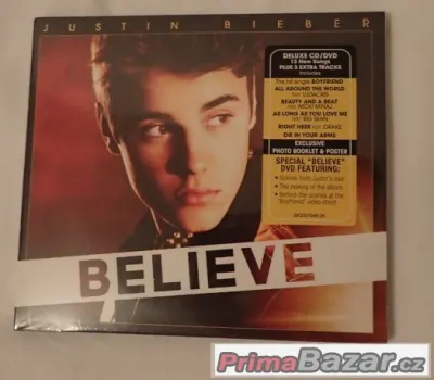 Prodám CD/DVD Deluxe Edition JUSTIN BIEBER - Believe
