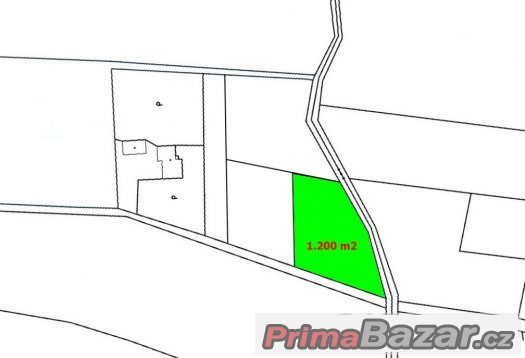 Prodej Stavební pozemek, 1.200 m2, Pazderna