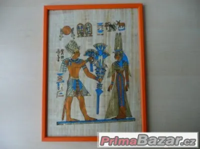 Obraz zarámovaný papyrus Egypt
