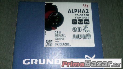 Grundfos ALPHA 2 25-40 a 25-60 Autoadapt, NOVÉ ZÁRUKA DOKLAD Grundfos ALPHA 2 25-40 a 25-60 Autoadapt, NOVÉ ZÁRUKA DOKLAD