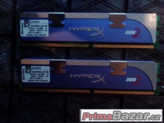 Funkční paměti DDR2 - 2x2GB, 2x1GB, 2x1GB+2x512MB