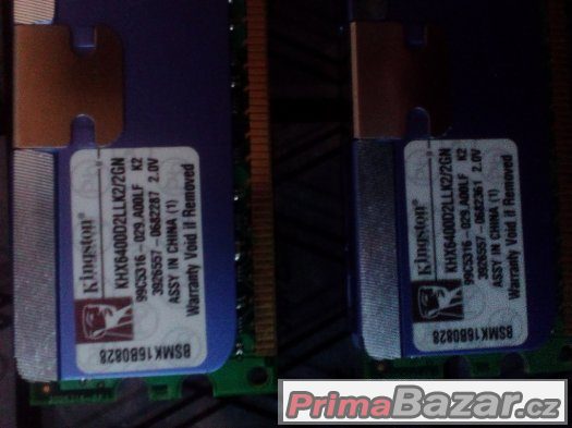 Funkční paměti DDR2 - 2x2GB, 2x1GB, 2x1GB+2x512MB