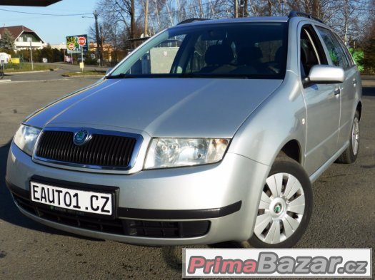 ŠKODA FABIA COMBI 2004 1.4i16V 55kW KLIMA LYŽINY ABS 2xBAG