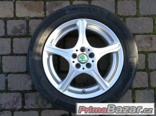 Prodám ALU kola R16 5x100 Škoda, VW, Seat, Audi