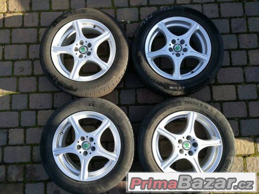 Prodám ALU kola R16 5x100 Škoda, VW, Seat, Audi