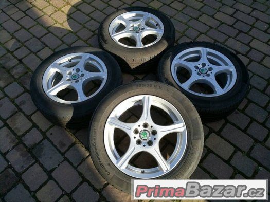 Prodám ALU kola R16 5x100 Škoda, VW, Seat, Audi