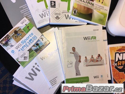 Nintendo Wii herní konzole - perfektní stav - fitness ultima