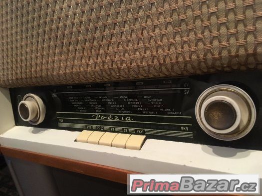 Radio s Gramofonem SUPRAPHON stylový retro kus