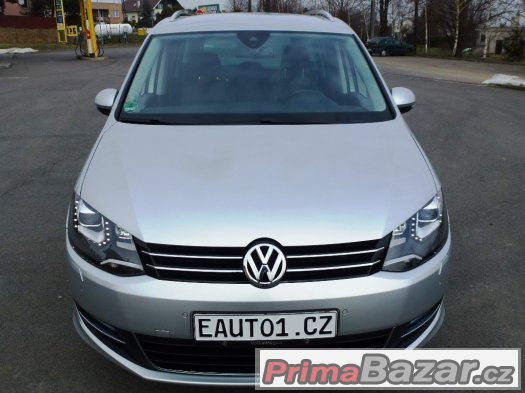 VW SHARAN 2012 TDI 125kW Tažné Bixenon Kůže 11Bag XDS ALU18