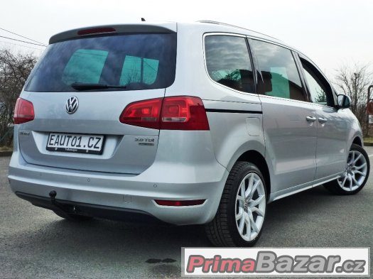 VW SHARAN 2012 TDI 125kW Tažné Bixenon Kůže 11Bag XDS ALU18