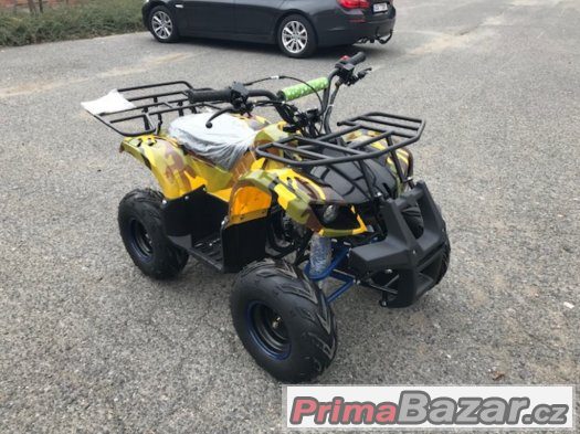 Dětská čtyřkolka Hummer 125cc -žlutý maskáč