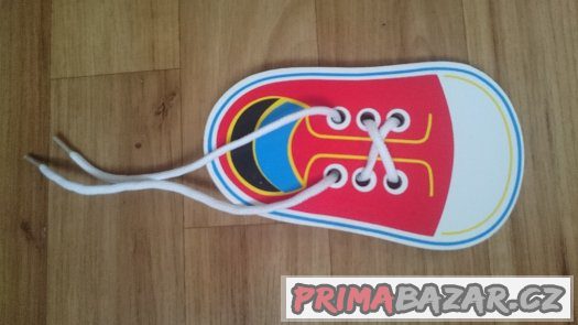 Prodám novou zavazovací botičku-trénuje zavazování tkaniček Prodám novou zavazovací botičku-trénuje zavazování tkaniček
