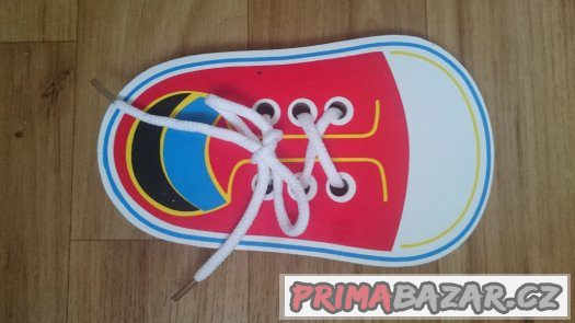 Prodám novou zavazovací botičku-trénuje zavazování tkaniček Prodám novou zavazovací botičku-trénuje zavazování tkaniček