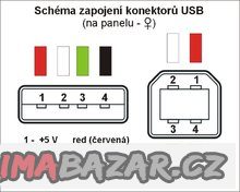 USB 2.0 propojovací černý kabel A-B, 5 metrů, nerozbalený, k