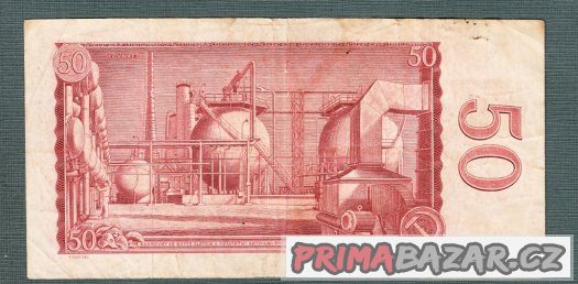 Staré bankovky 50 kčs 1964 VZÁCNÁ serie K Staré bankovky 50 kčs 1964 VZÁCNÁ serie K