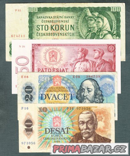 stare-bankovky-sestava-1961-1988-4-kusy
