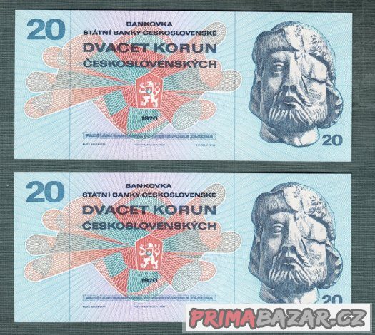 stare-bankovky-20-kcs-1970-dve-po-sobe-bezvadny-stav-unc