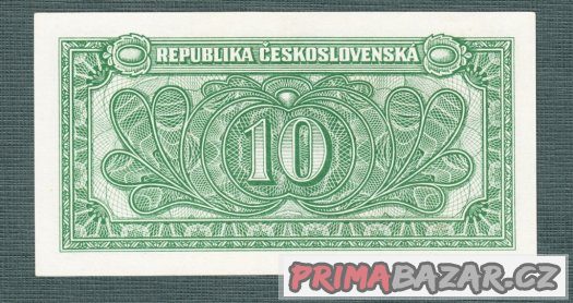 Staré bankovky 10 kčs 1950 pěkný stav Staré bankovky 10 kčs 1950 pěkný stav