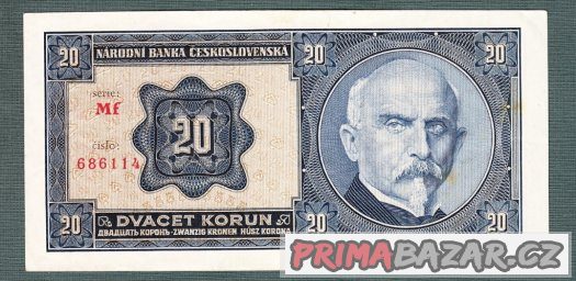 stare-bankovky-20-korun-1926-pekny-stav