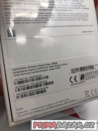 iPhone X 256GB černý - nový - Vodafone 2r záruky