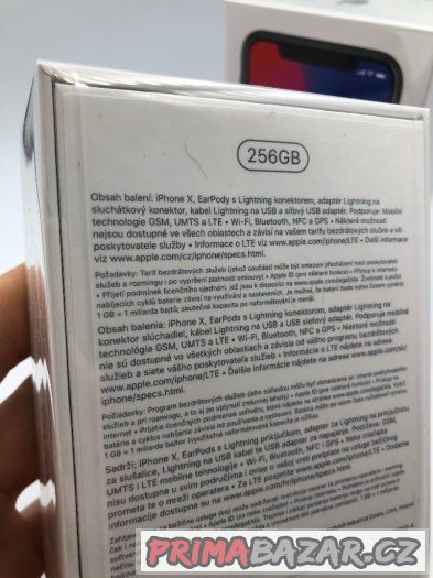 iPhone X 256GB černý - nový - Vodafone 2r záruky