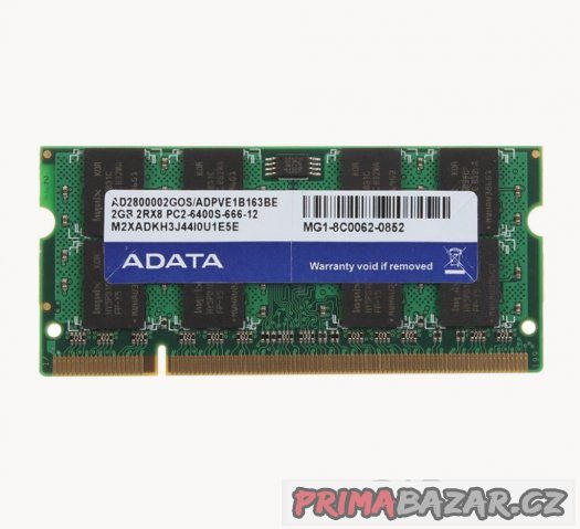 4 x 2GB paměti DDR2 800MHZ do notebooku Adata