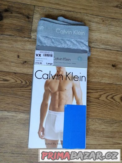 Pánské boxerky CALVIN KLEIN Grey - velikost L/G