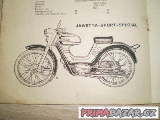 Koupím přidavný nosič Jawetta sport speciál a držák vyfuku